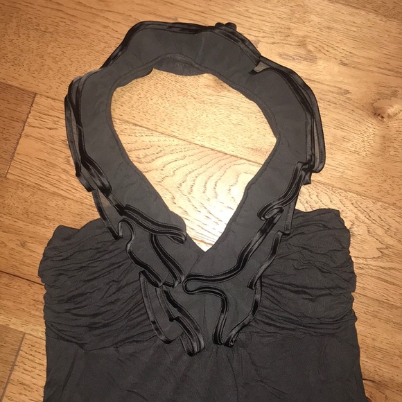 Halter Tank Top with Ruffle detail - Picture 2 of 4